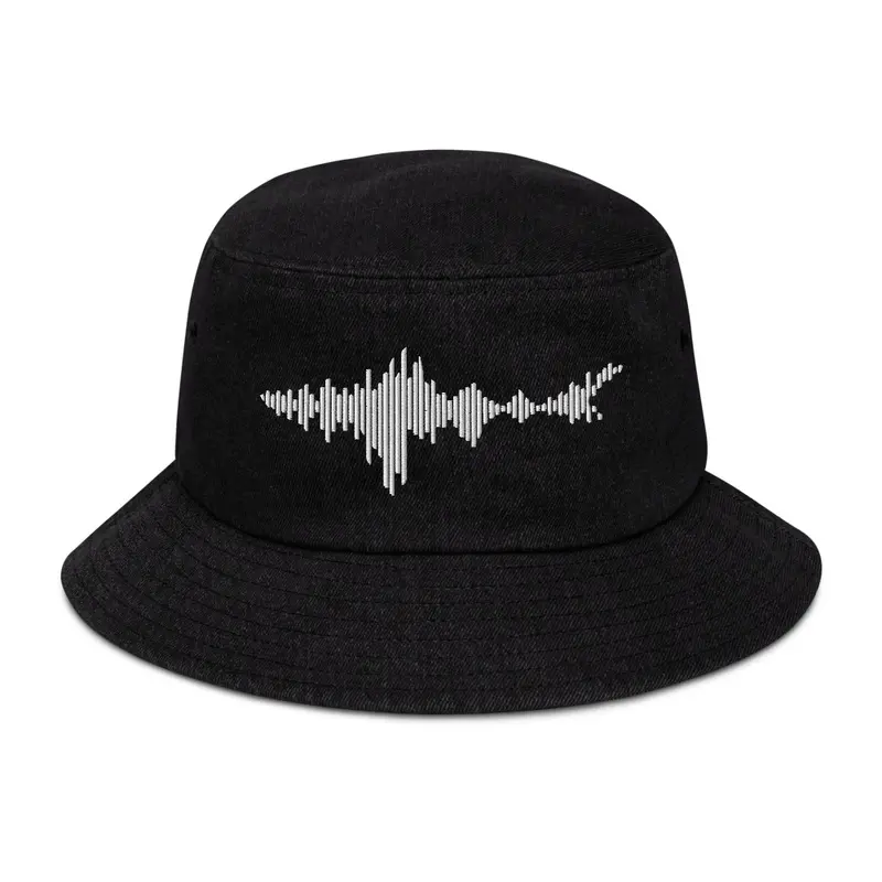 SHARK WAVE WHITE Bucket Hat